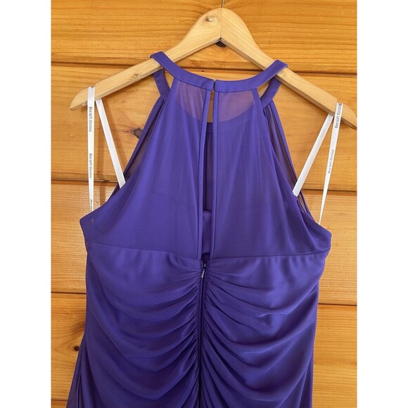 David's Bridal ~ Wisteria Chiffon Halter Neck Draped Party Dress 14 - Picture 7 of 7